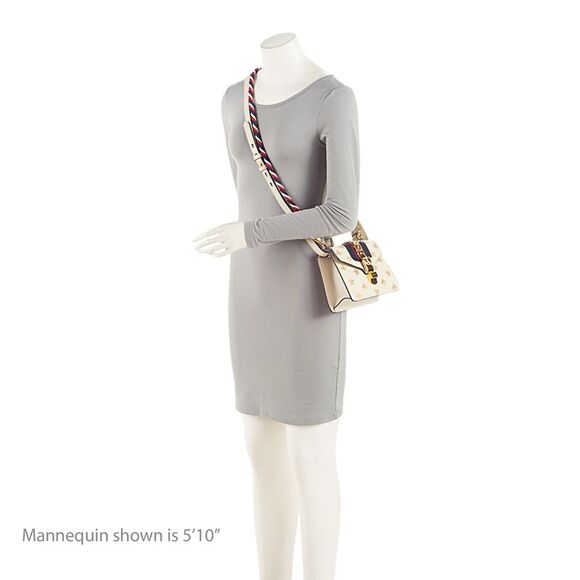 Gucci Calfskin Bee & Star Sylvie Mini Top Handle - Picture 5 of 16